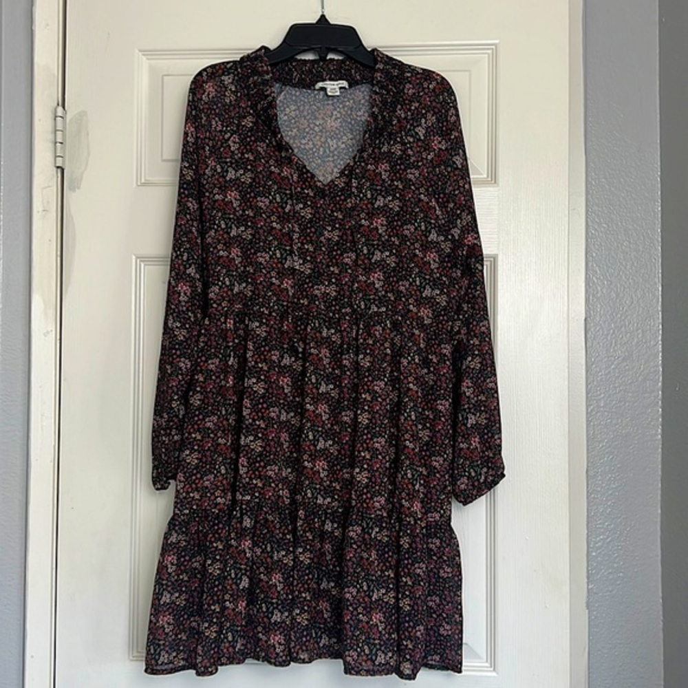 American‎ Eagles Outfitters Chiffon Babydoll Floral Dress